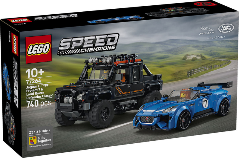 Load image into Gallery viewer, Lego speed champions jaguar project 7 en land rover defender auto bouwpakket voor kinderen 77264
