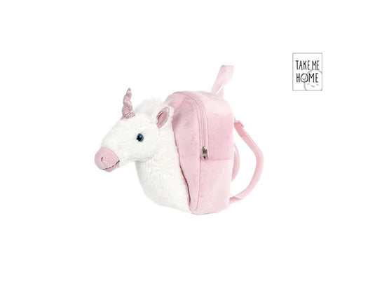 Take me home unicorn rugzak met 3d unicorn 26cm