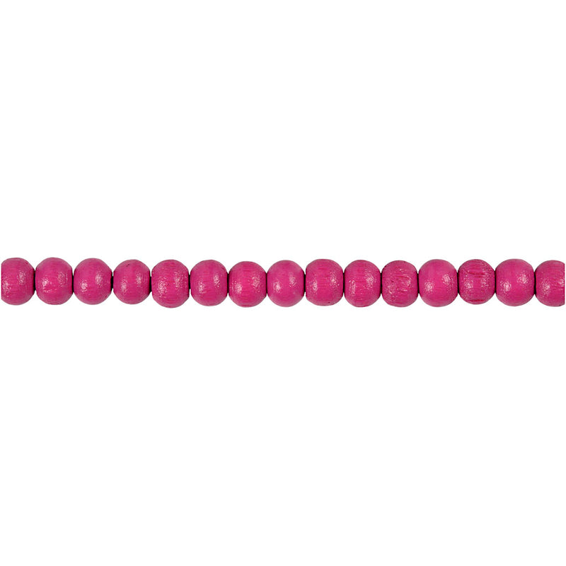 Afbeelding laden in galerijviewer, Https: www.cchobby.nl houten-kralen-d-5-mm-gatgrootte-1-5-mm-ca-150-stuk-roze-150-stuk-6-gr-1-doos
