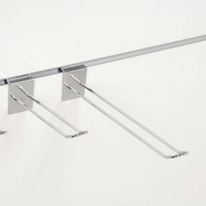 Slatwall lamel haak dubbel gesloten l30cm diam 4mm
