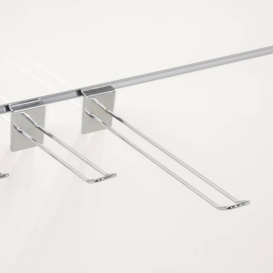 Slatwall lamel haak dubbel gesloten l30cm diam 4mm