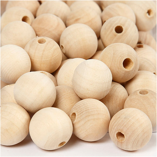 Creativ company https: www.cchobby.nl houten-kraal-d-20-mm-gatgrootte-4-mm-200-stuk-1-doos