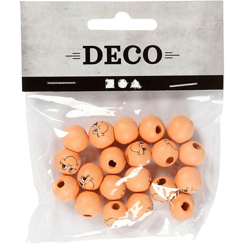 Afbeelding laden in galerijviewer, Https: www.cchobby.nl houten-ballen-met-gezichten-d-12-mm-licht-beige-20-stuk-1-doos
