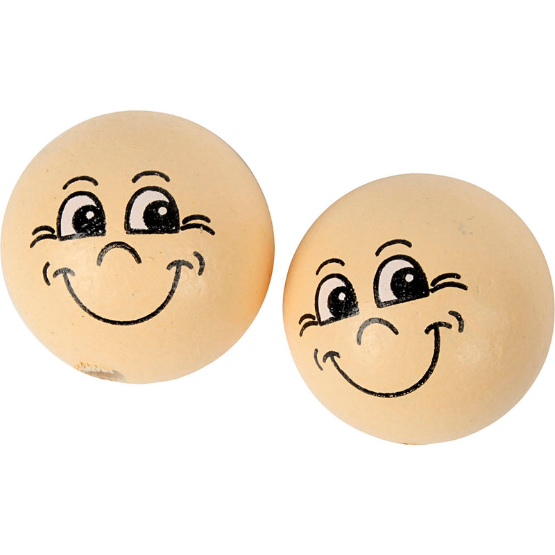 Afbeelding laden in galerijviewer, Https: www.cchobby.nl houten-ballen-met-gezichten-d-22-mm-licht-beige-10-stuk-1-doos

