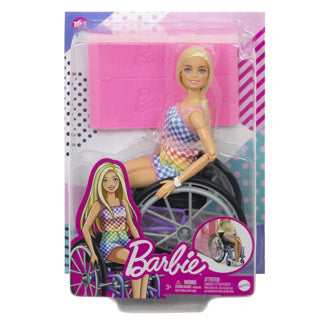 Load image into Gallery viewer, Mattel Fashionistas met een paarse rolstoel #194
