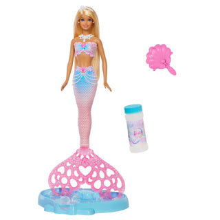 Barbie glitterende zeemeermin met bellen