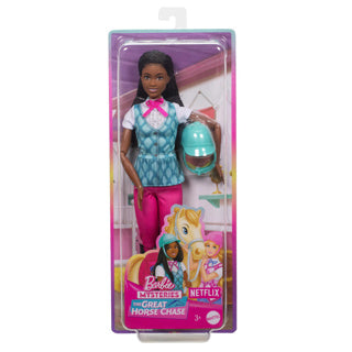Load image into Gallery viewer, Barbie family horse chase paardrij pop
