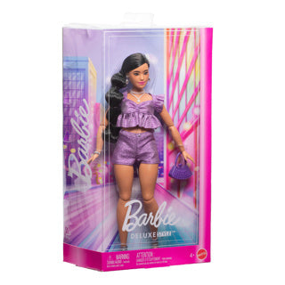 Load image into Gallery viewer, Barbie fashion deluxe style purple shorts
