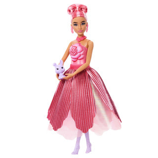 Load image into Gallery viewer, Barbie petal pop geparfumeerde modepop - roze jurk
