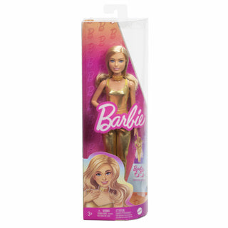 Load image into Gallery viewer, Barbie fashionistas 65 jaar - goud pak - modepop
