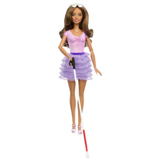 Load image into Gallery viewer, Barbie pop fashionista met paarse jurk
