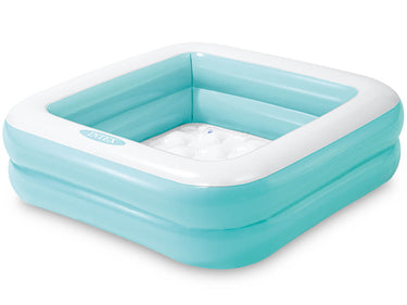 Intex vierkant babyzwembad-blauw