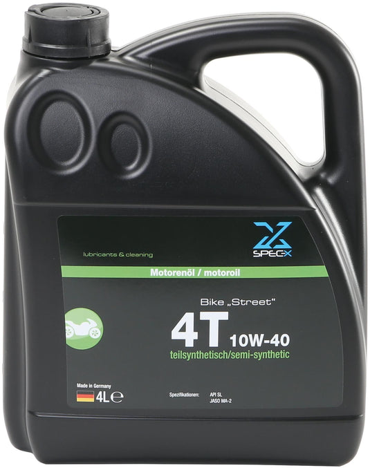 Spec-x motorolie bike 4t street motor oil 4t 10w-40 stre 4l bike