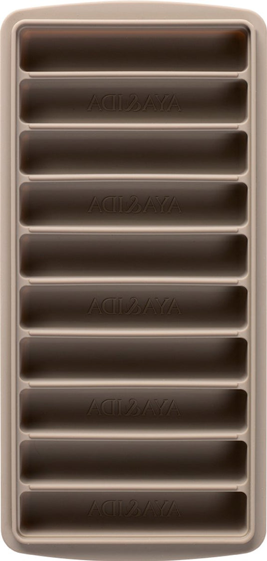 Aya ida aya ida - ice cube tray - ijsblokjesvorm - siliconen ijsblokjes vorm met deksel - bpa vrij - herbruikbaar - langwerpige ijsblokjes voor flessen - koude dranken - driftwood