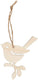Creativ company houten hanger vogel, set van 5