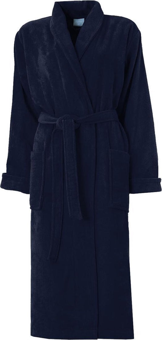 Seahorse - pure - badjas - katoen - zacht - badstof - donkerblauw - xxl