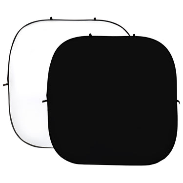Studioking background board wit zwart 240x240 cm