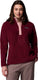 Columbia benton springs™ 1 2 snap pull over ii dames outdoortrui - rich wine, eraser pink