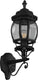 Trio elvo - wandlamp - zwart mat - excl. 1x e27 4w - buitenverlichting - ip23