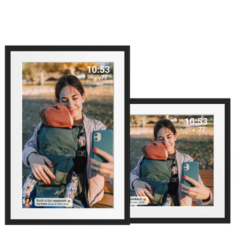 Load image into Gallery viewer, Benel frameo digitale fotolijst hf-109t zwart 10.1 inch met frameglow
