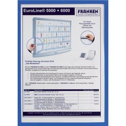 Documenthouder franken hard plastic a4 317x440mm blauw