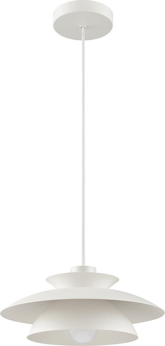 Brilliant appia - hanglamp - e27 max 1x20w - wit