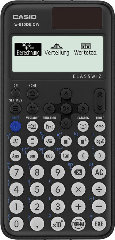 Casio fx-810de cw technische rekenmachine zwart aantal displayposities: 17 werkt op batterijen, werkt op zonne-energie