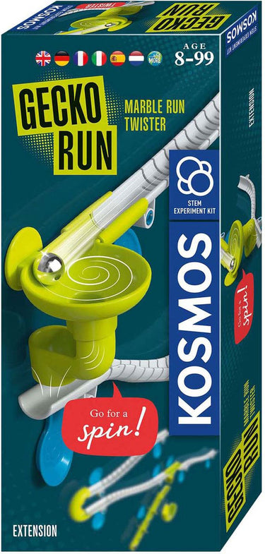 Kosmos gecko run – knikkerbaan - twister uitbreiding - marble run - verticale knikkerbaan met kleefpads voor gladde oppervlakken