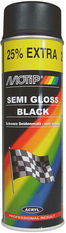 Spray paint 5Motip 500 ml - black satin gloss