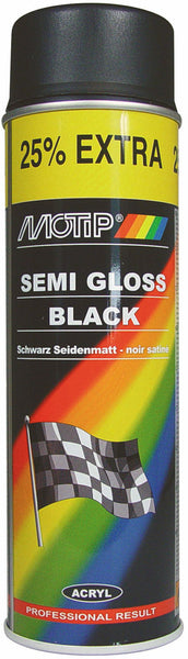 Spray paint 5Motip 500 ml - black satin gloss