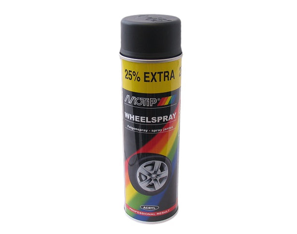 Spuitbus 400ml Wheelspray Mat-Zwart