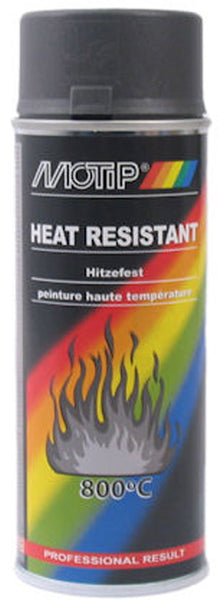 Spray paint motip 400ml heat resistant black