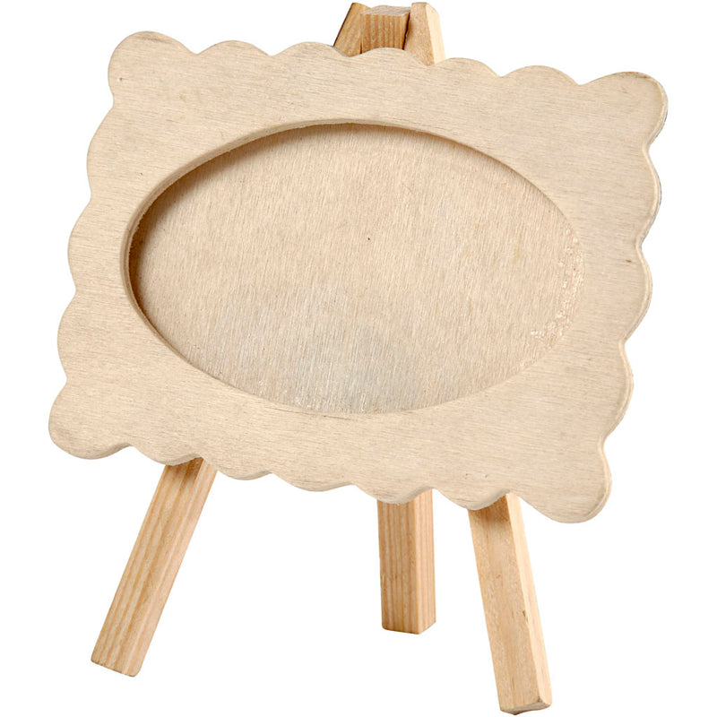 Load image into Gallery viewer, Creativ company houten fotolijst op ezel, 13,2x11,5cm
