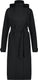 Agu trench coat long regenjas urban outdoor dames - zwart - l