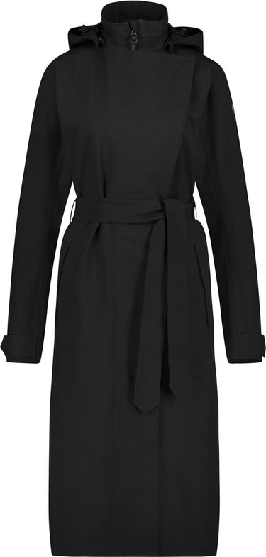 Agu trench coat long regenjas urban outdoor dames - zwart - xl