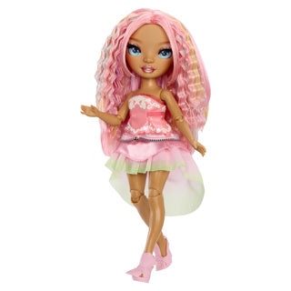 Rainbow high be dazzling-modepoppen -adeline rose (roze) met bedazzle-tool en glinsterende strass-steentjes