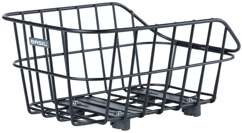 basil cento alu wsl - rear basket - 22 liters - matt black