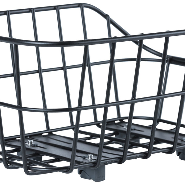 basil cento alu wsl - rear basket - 22 liters - matt black