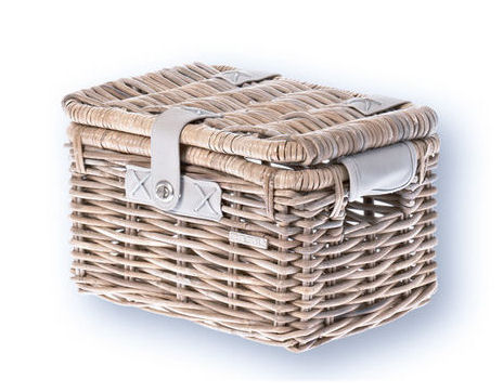 basil denton - bicycle basket - small - grey