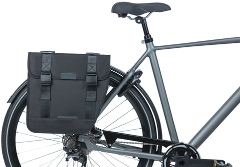 Basil Tour - double bicycle bag - 28 liters - black