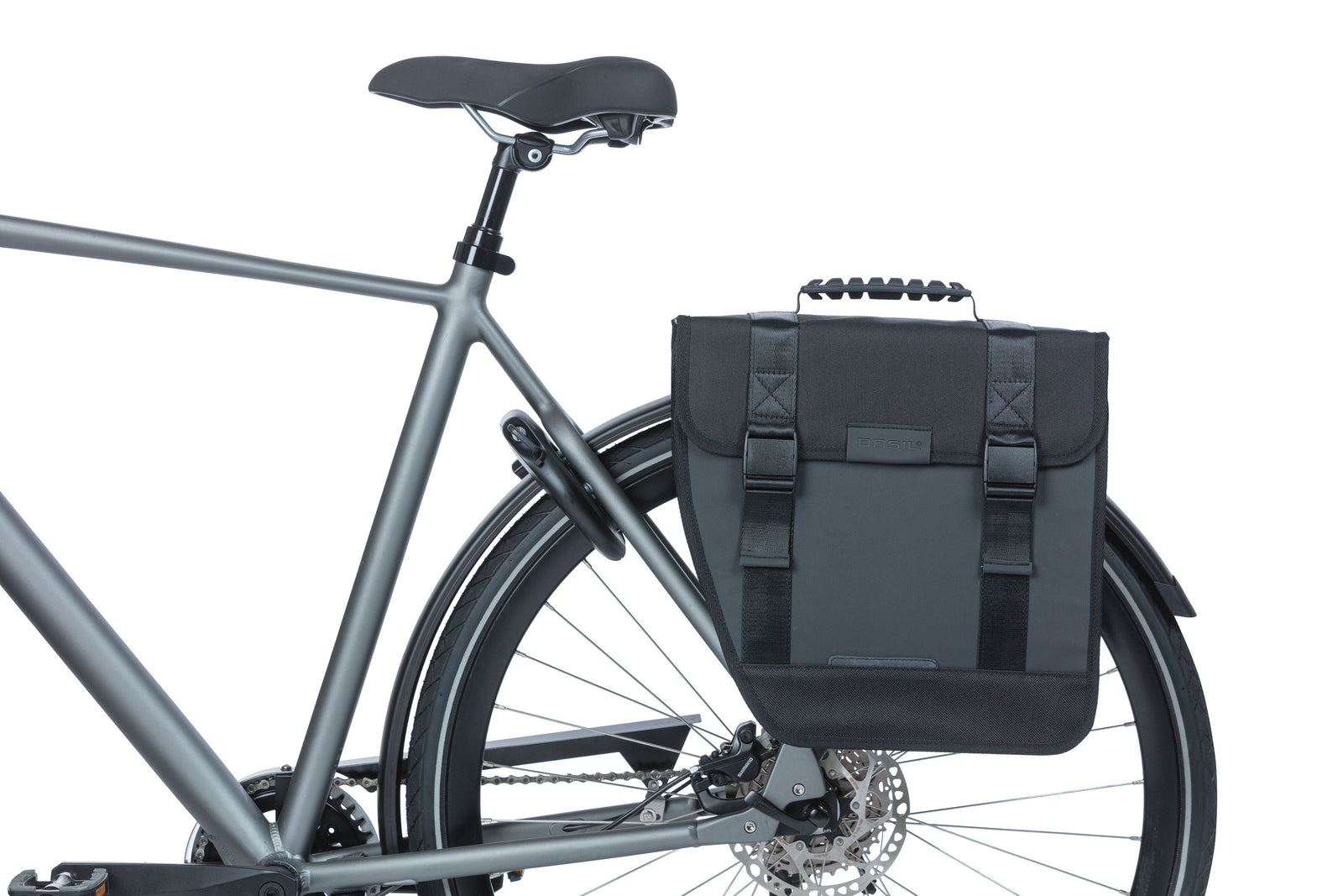 Basil Tour Waterproof Left - single pannier - 14 liters - black