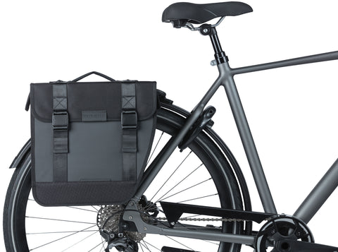 Basil Tour Waterproof - double bicycle bag MIK - 28 liters - black