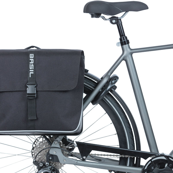 Basil Forte - double bicycle bag MIK - 35 liters - black