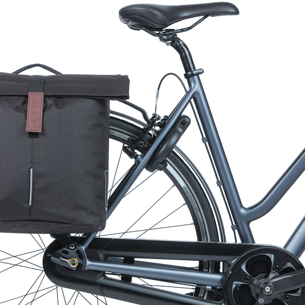 Basil - City - double bicycle bag MIK - 28-32 liters - black