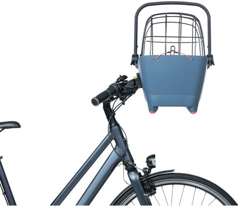 Load image into Gallery viewer, Basil Buddy KF - hondenfietsmand - voorop - faded denim
