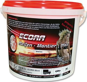 Ecora bandenmontage-wax tire mounting wax white 5 kg bucket