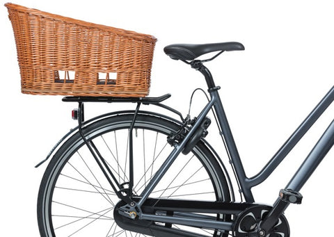 Basil Pasja - dog bike basket MIK - large - 50 cm - rear basket - natural