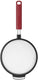 Kitchenaid zeef met handvat, bolzeef, 17 cm, kunststof rvs, rood -