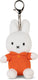 Bon ton toys nijntje - red dress keychain - 10 cm - 4