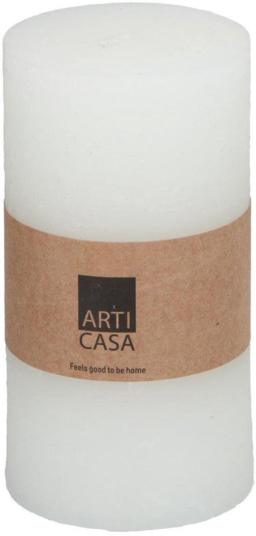 Arti casa stompkaars ø7 x 13 cm - 46 branduren - wit